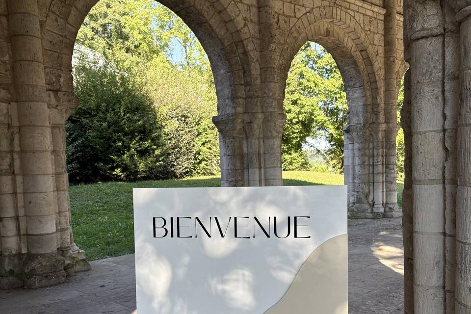 Panneau de bienvenue