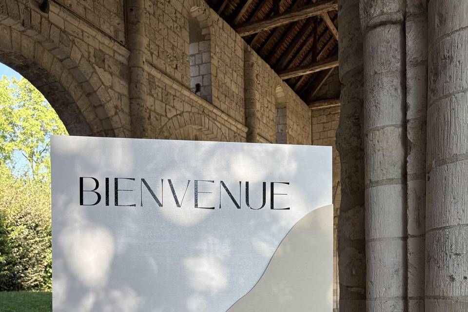 Panneau de bienvenue