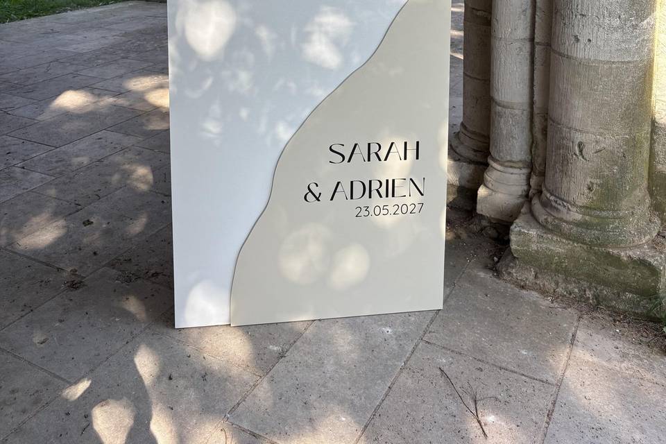 Panneau de bienvenue