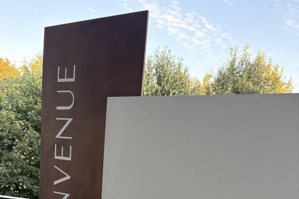 Panneau de bienvenue