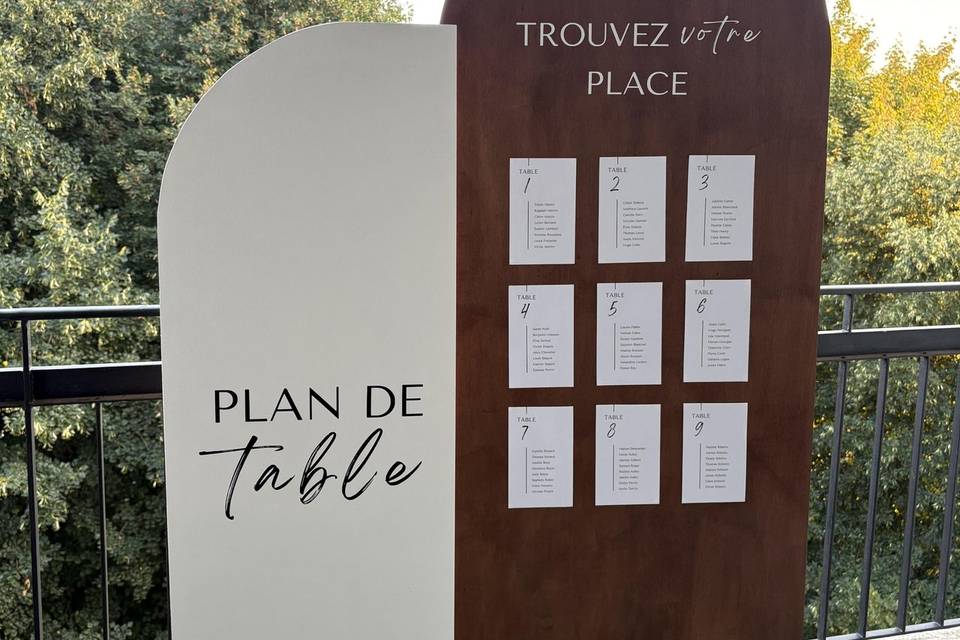 Lamya Moments - Plan de table