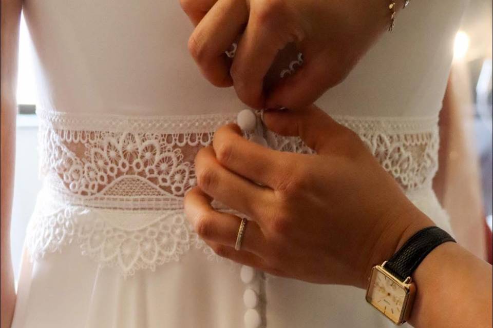 Préparatif de la mariée
