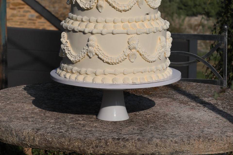 Vintage Cake blanc