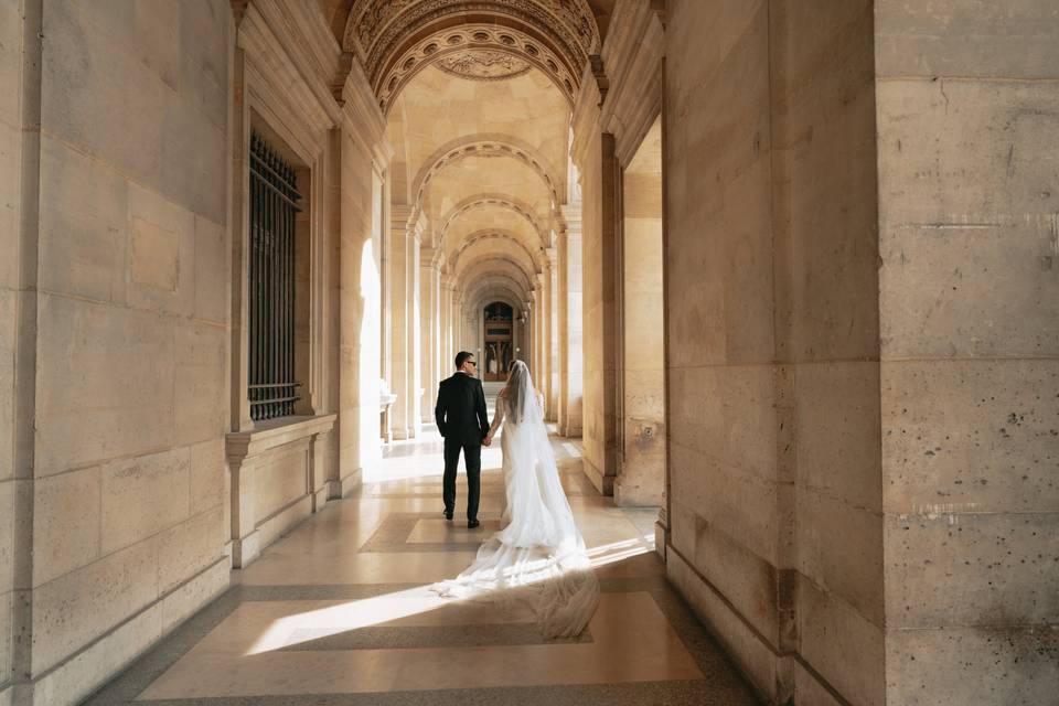 Séance couple Louvre