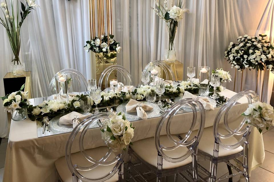 Table décoration blanche