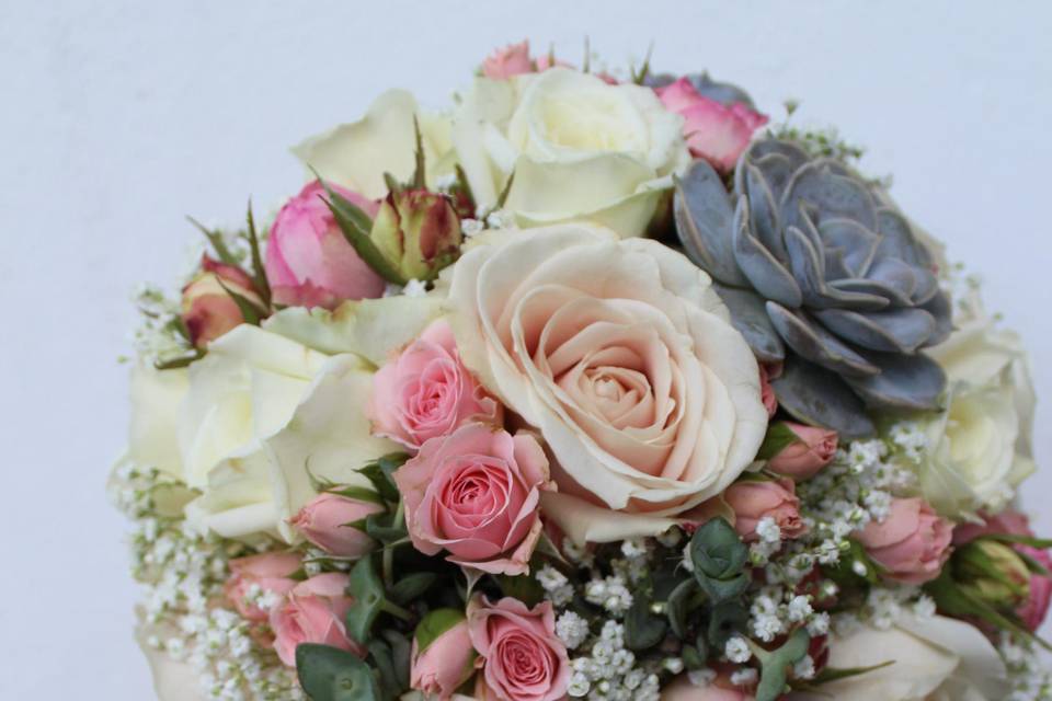 Bouquet de mariée romantique