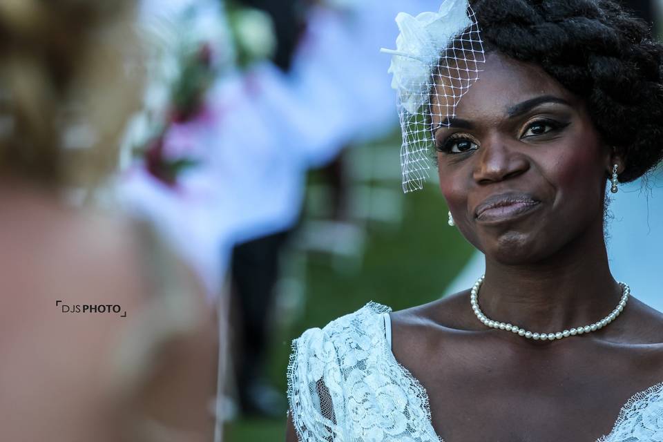 Une mariée touchée