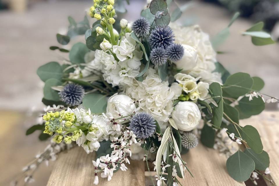 Bouquet de mariée hiver