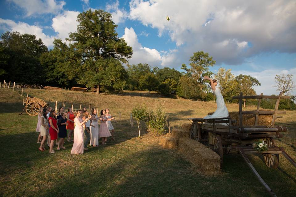 Le lancer de bouquet