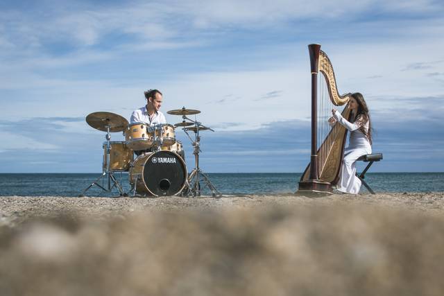 Duo -batterie - harpe à pédale