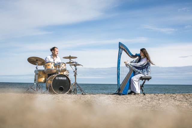 Duo- Batterie - harpe celtique