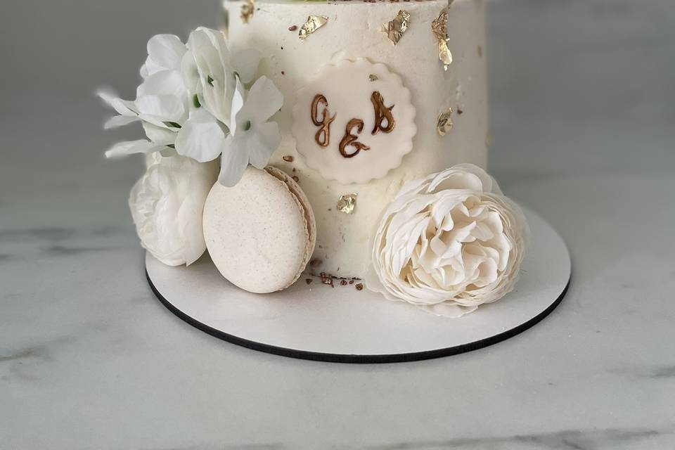 Wedding Cake Blanc et or