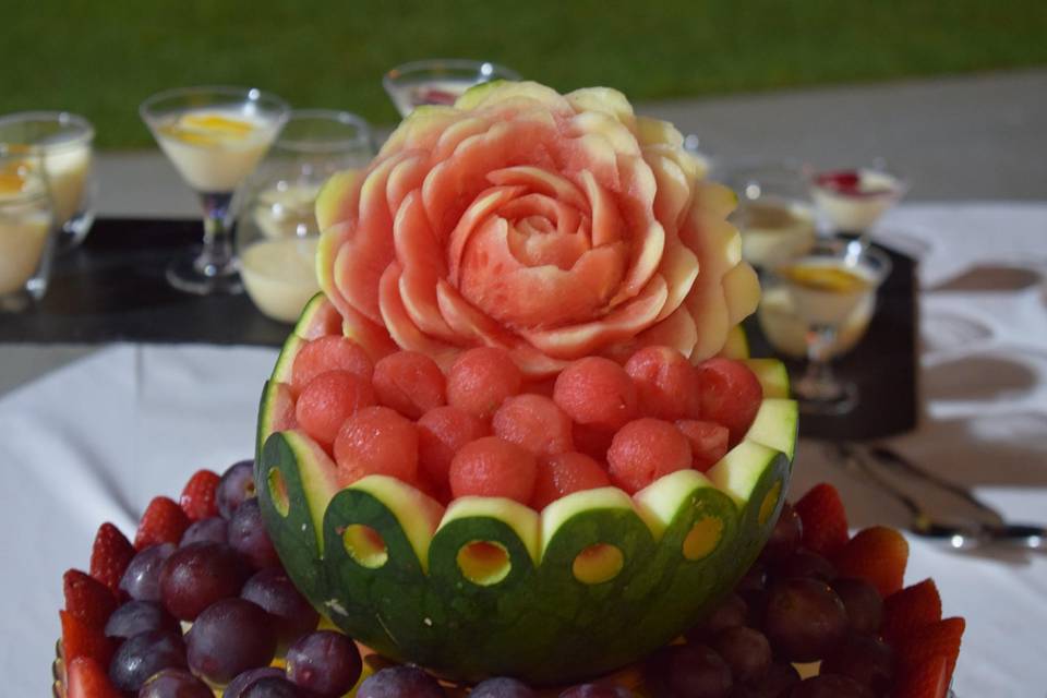 Sculpture de fruits