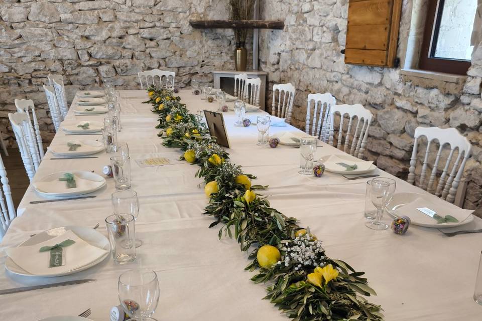 Guirlande centre de table