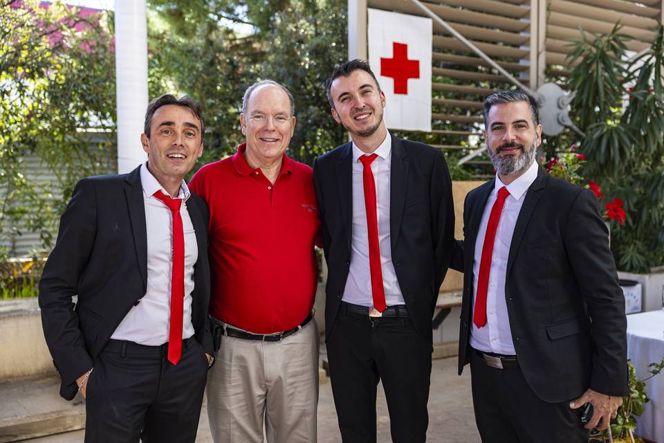 Avec prince albert de monaco