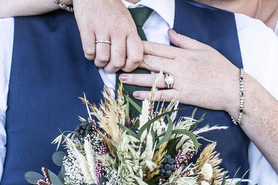 Bouquet mariée stabilisé