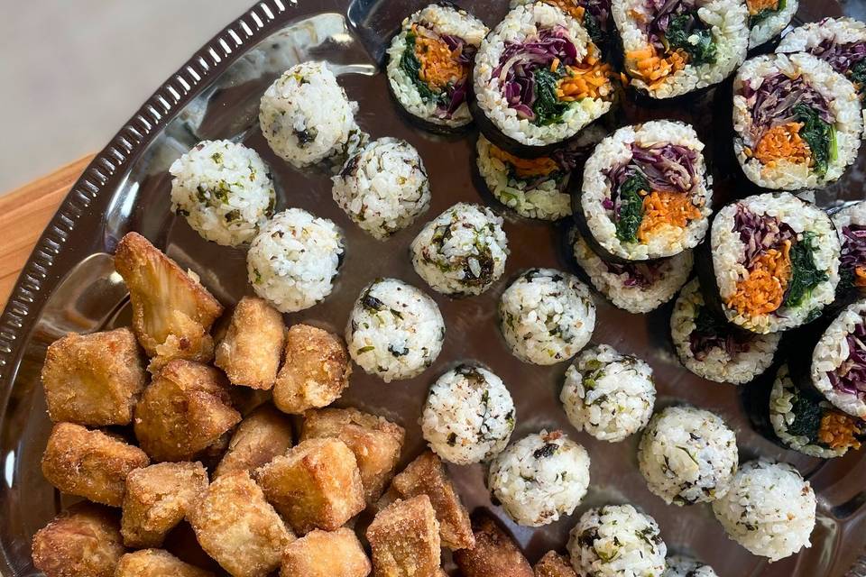 Pièces cocktails vegan salées