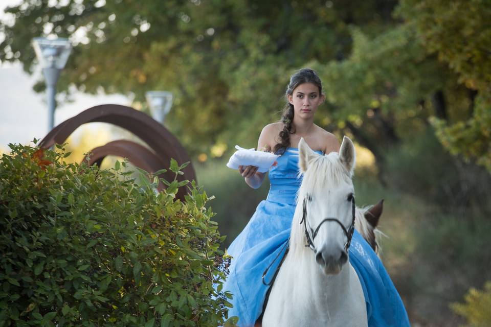 Arrivée à cheval