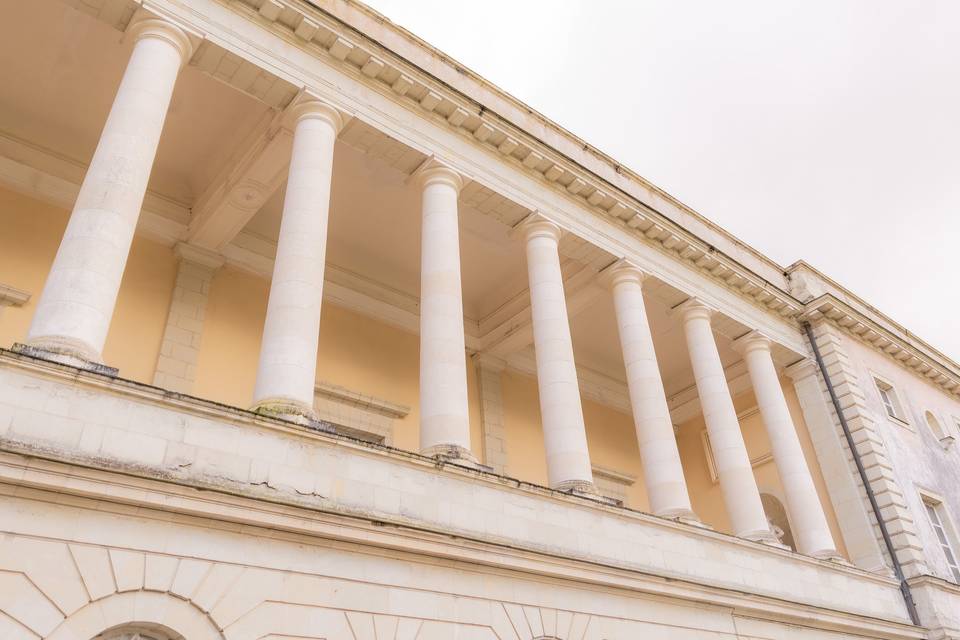 La loggia et ses colonnes