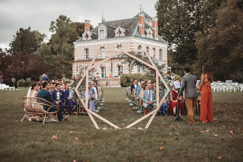 Cérémonie au jardin