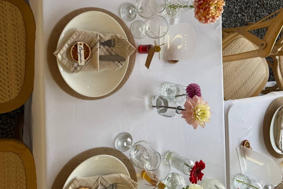 Mise en place mariage