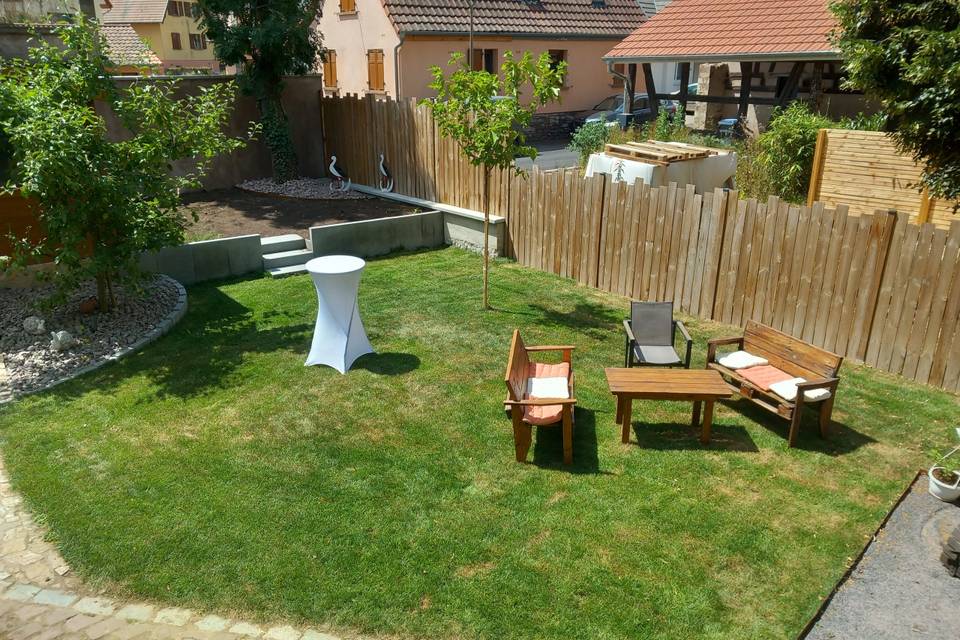 Espace extérieur garden party