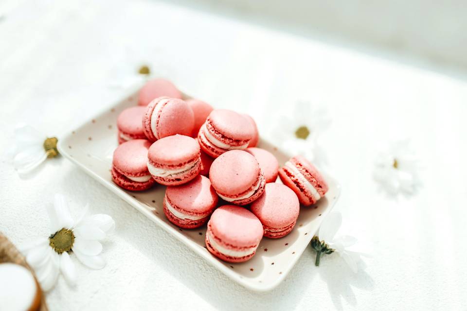 Macarons roses