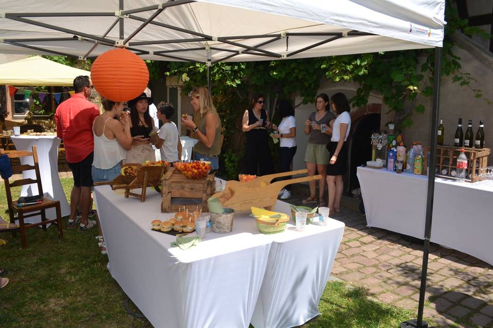 Buffets en extérieur