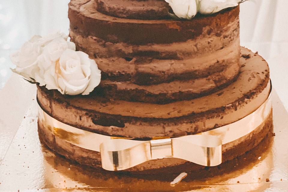 Naked Cake chocolat 3 étages