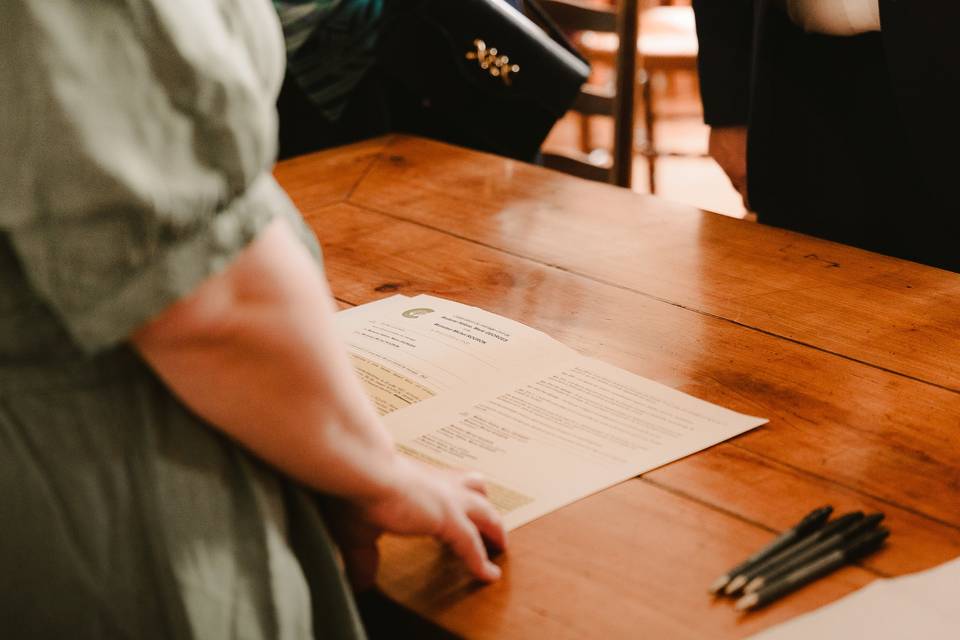 Cérémonie laïque en mairie