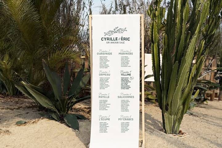 Plan de table textile