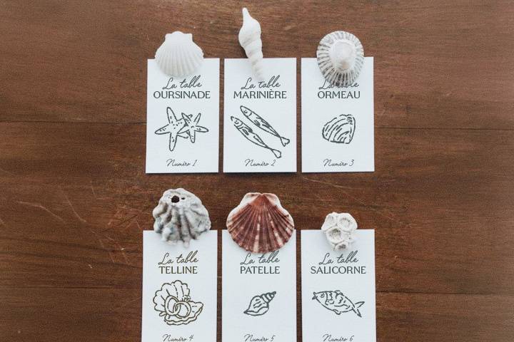 Marque-places illustrés