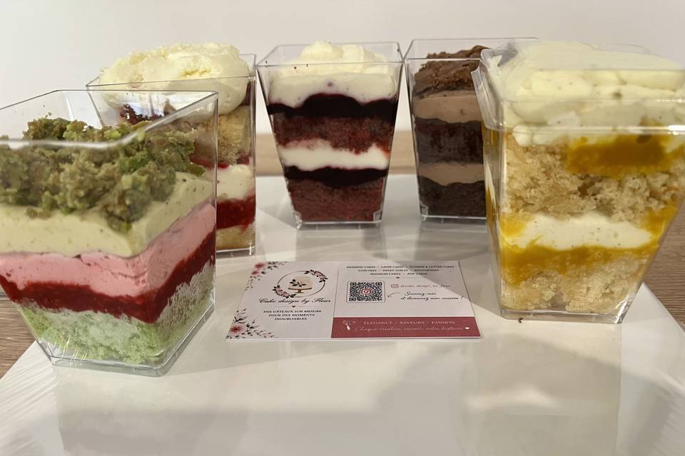 Verrines de dégustation – Cake