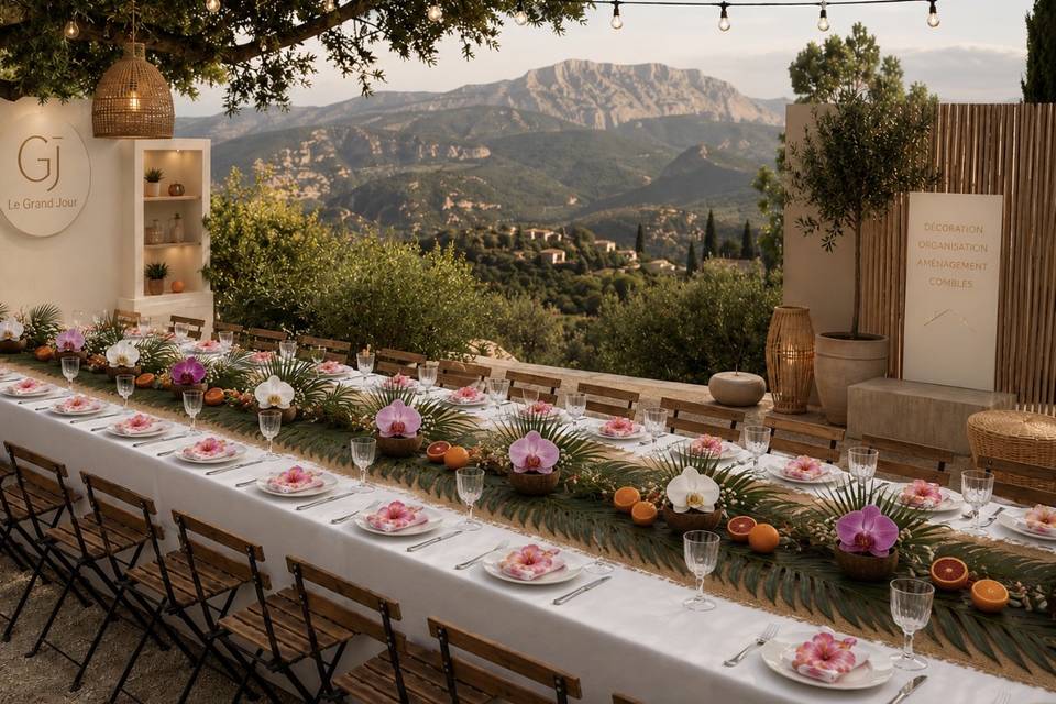 Mise en place de table