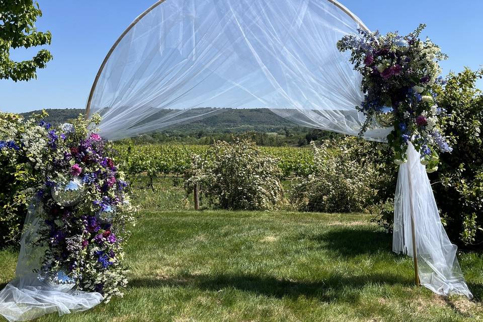 Arche mariage Boule à facettes