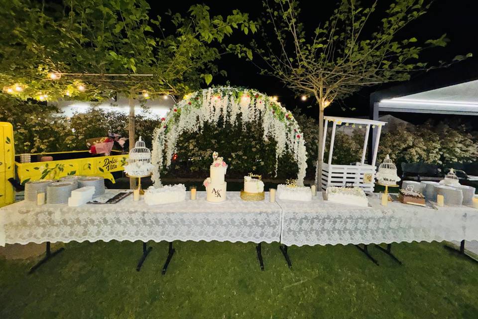 Table gâteaux de mariage