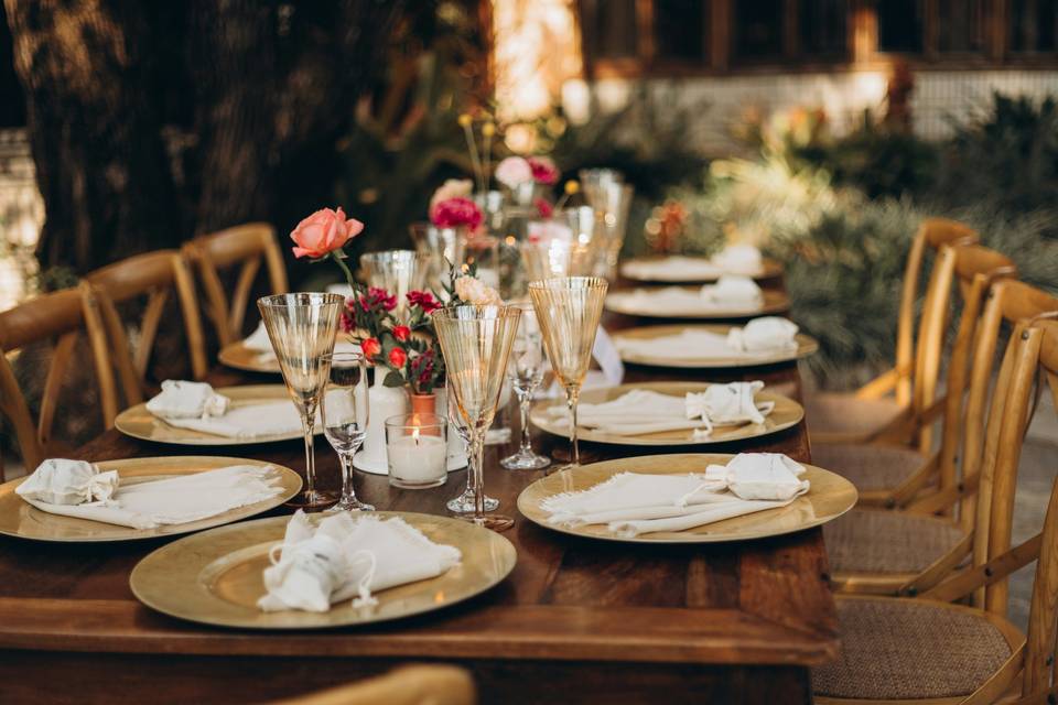 Table réception privée