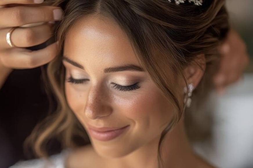 Maquillage et coiffure mariée