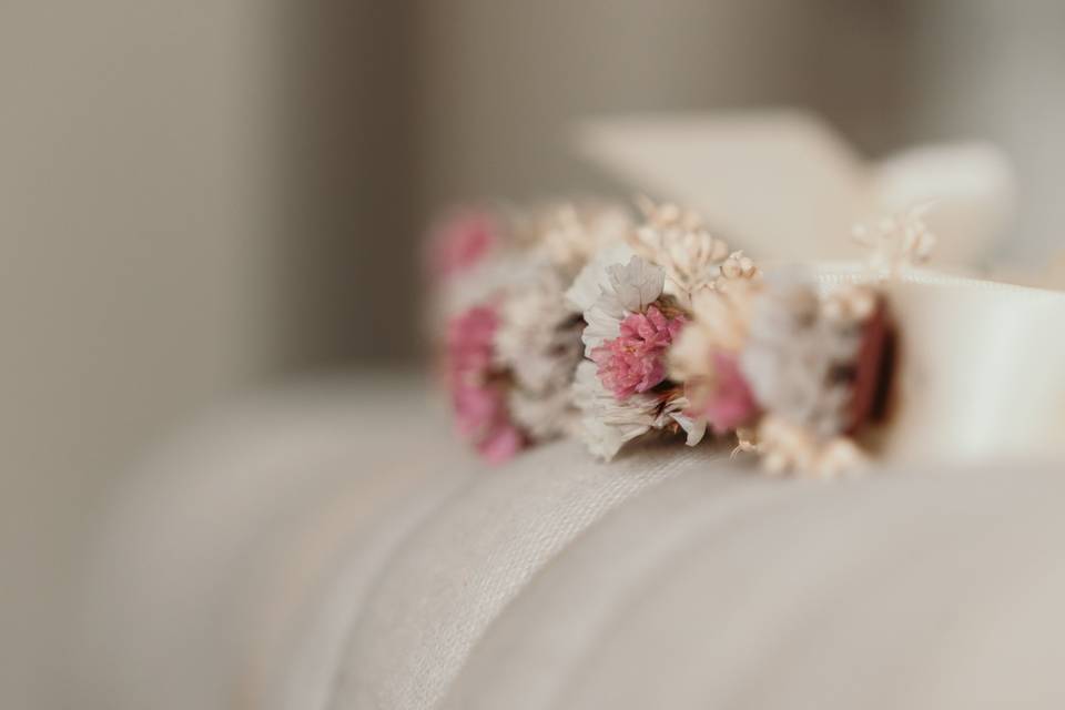 Bracelet fleurs séchées