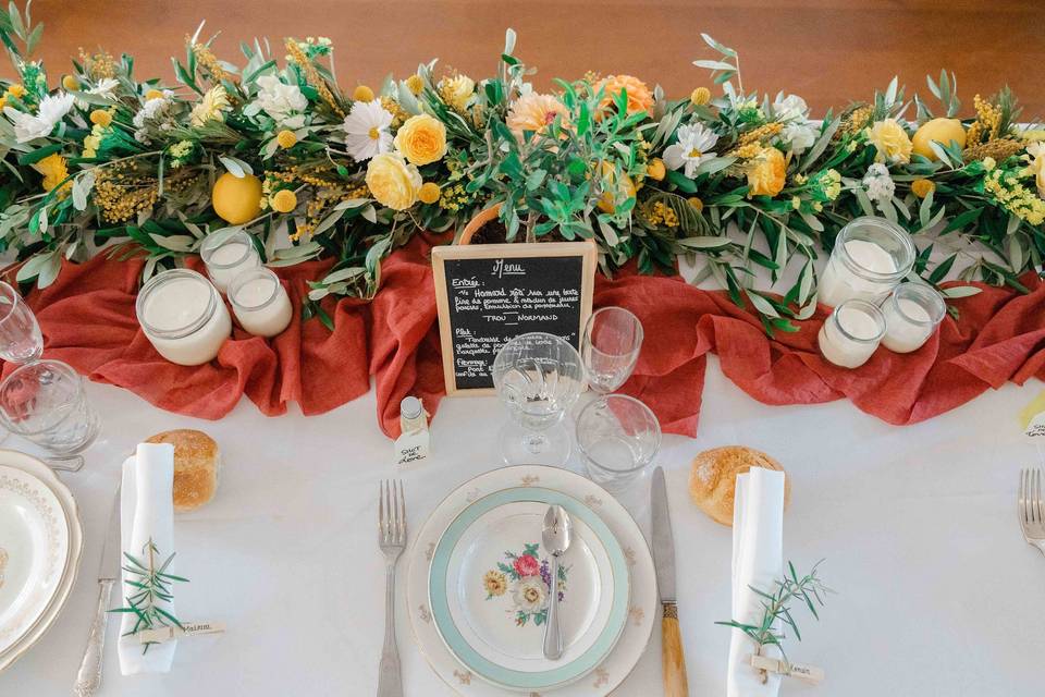 Table d'honneur