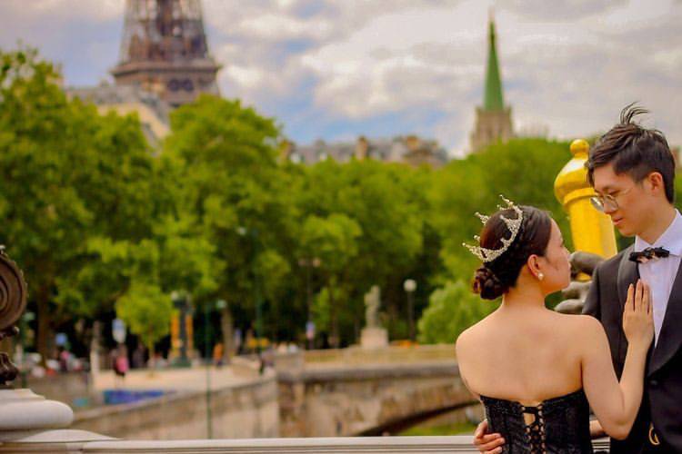 Shooting des mariée à Paris