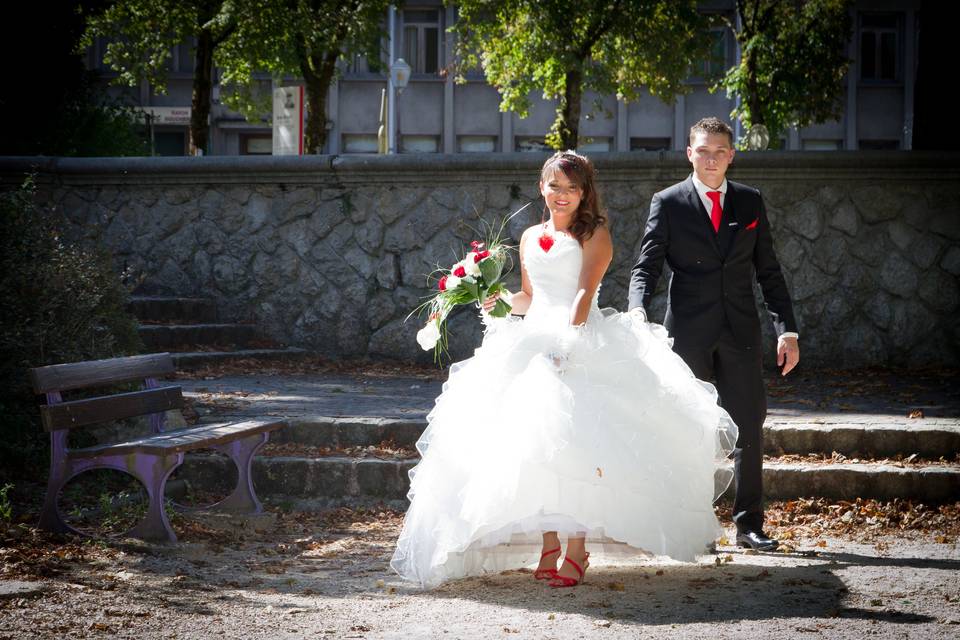 Les chaussures rouge