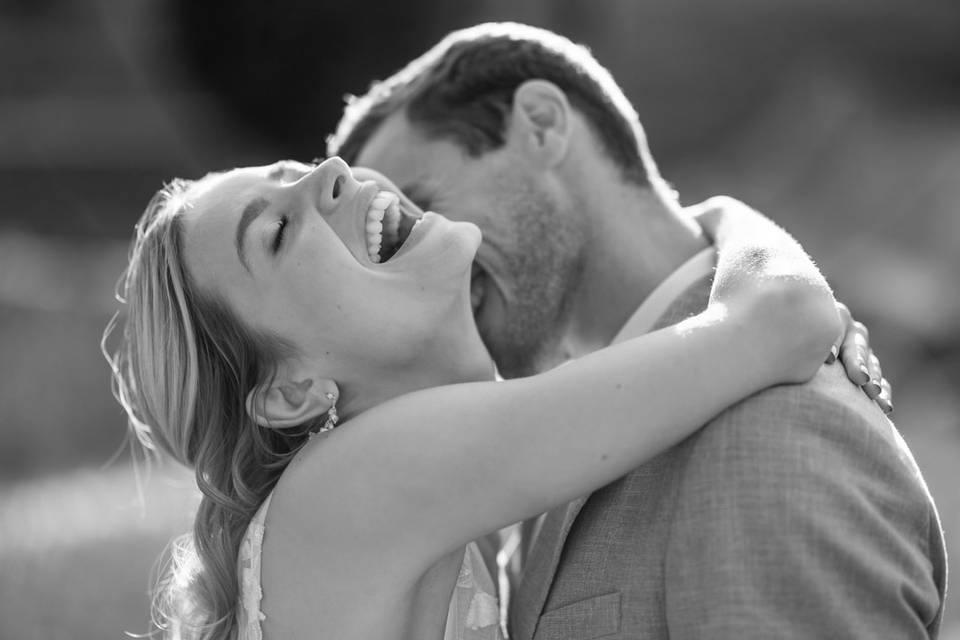 Eclat de rire de la mariée