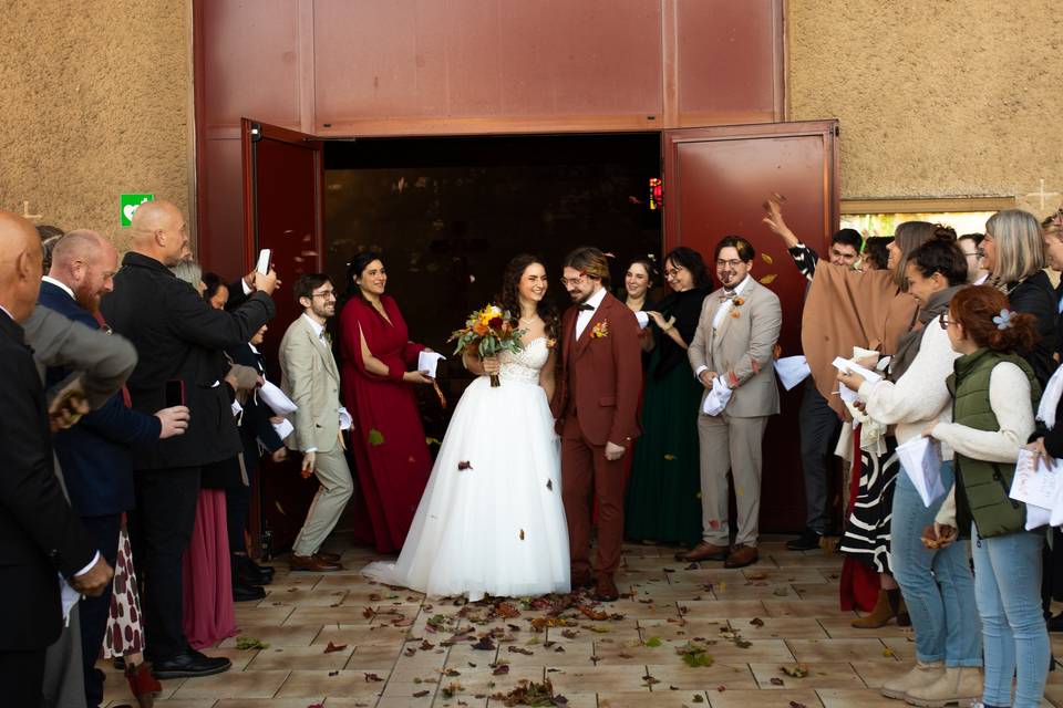Sortie des mariés