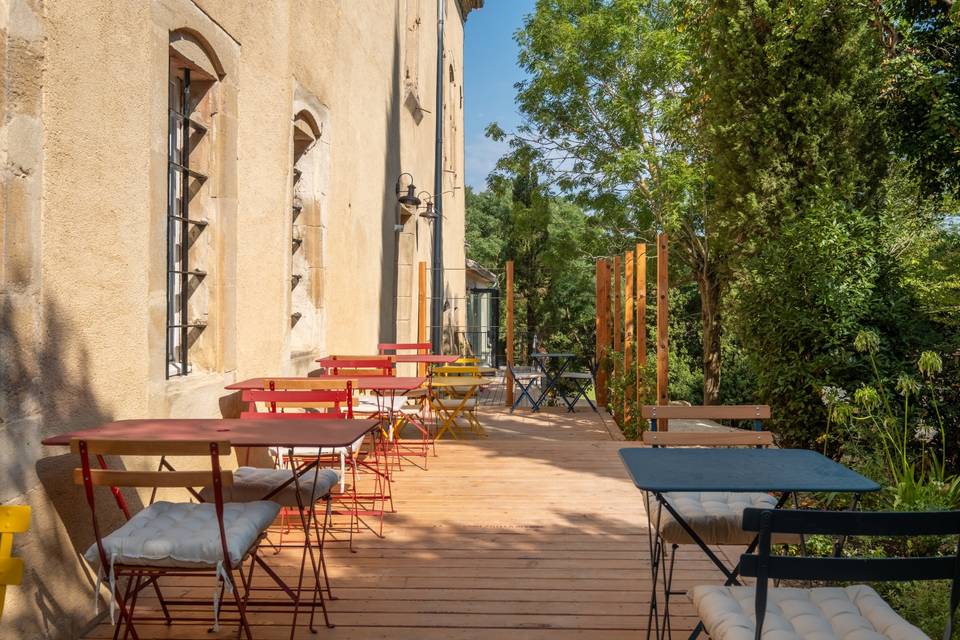 Terrasse petit-déjeuner