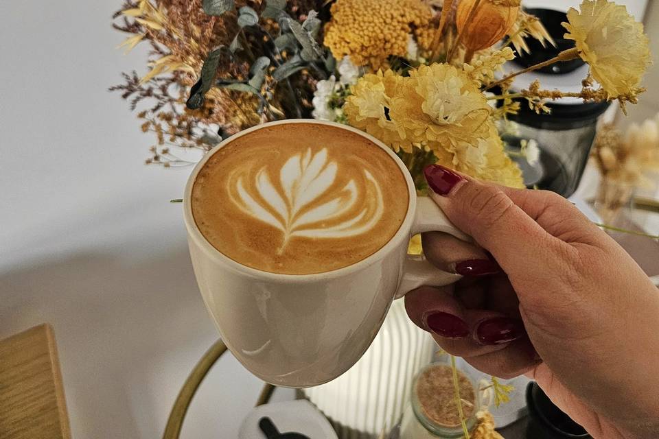 Latte art aesthetic