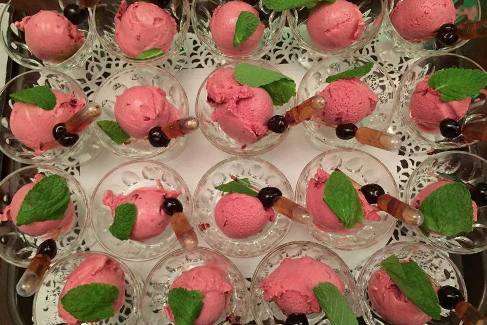 Sorbet cerise amaretto