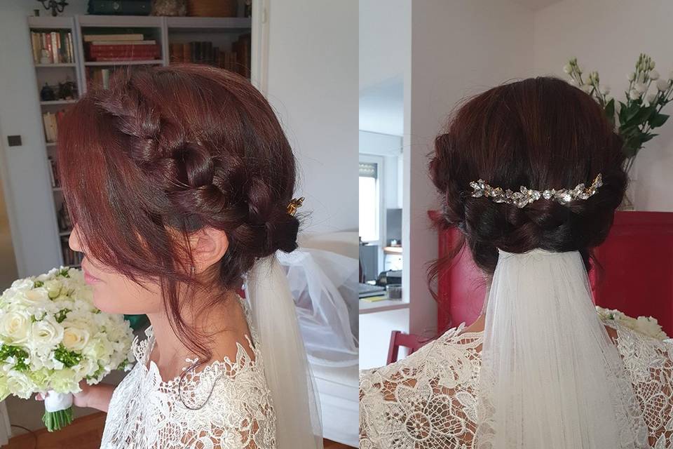 Coiffure mariée tresse