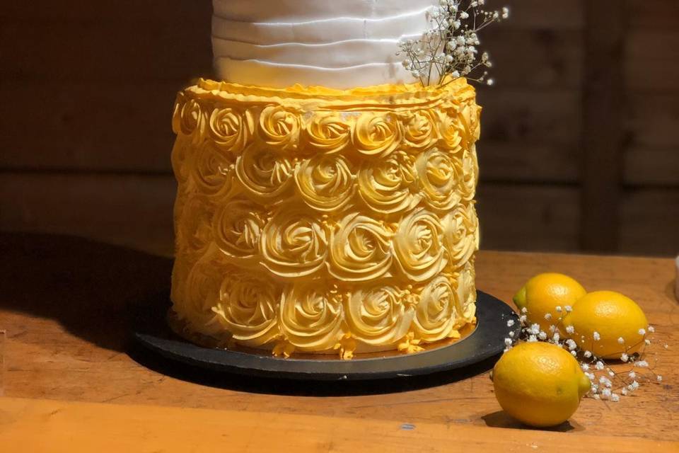 Wedding cake- Pâte à sucre – Citron Pressé