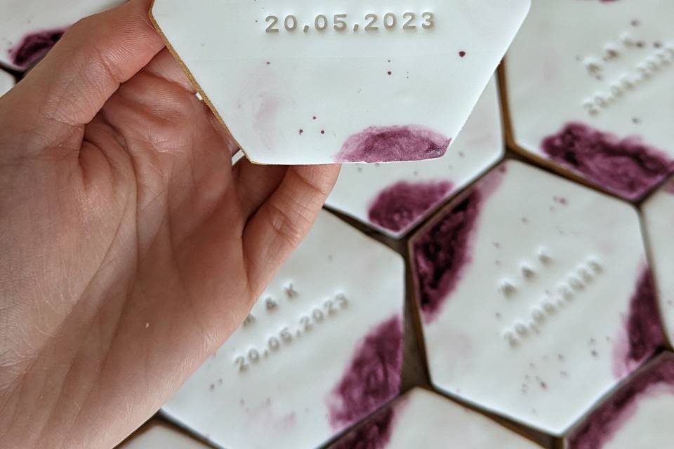 Cadeau des mariés, sablés